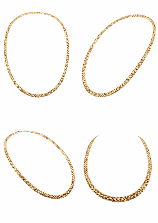 Ketting van geel goud, 18 karaat/750, 9,97 g, 50 cm.