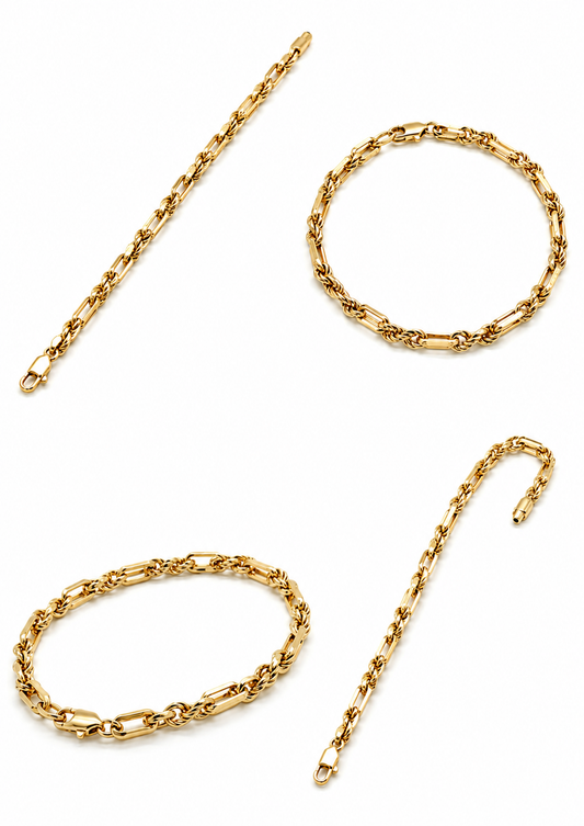 Armband van geelgoud 18/750, breed model