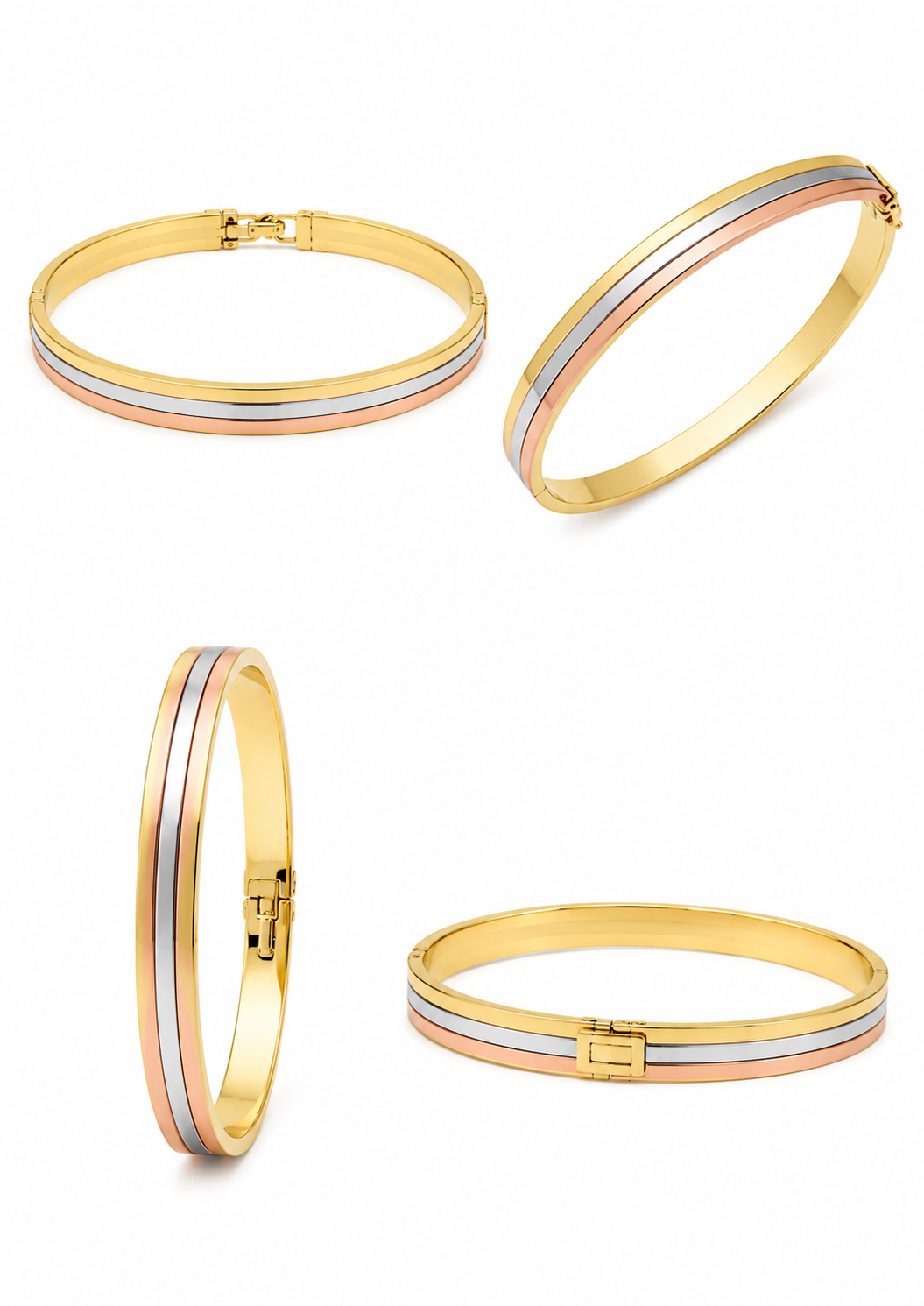 Bracelet en or tricolore