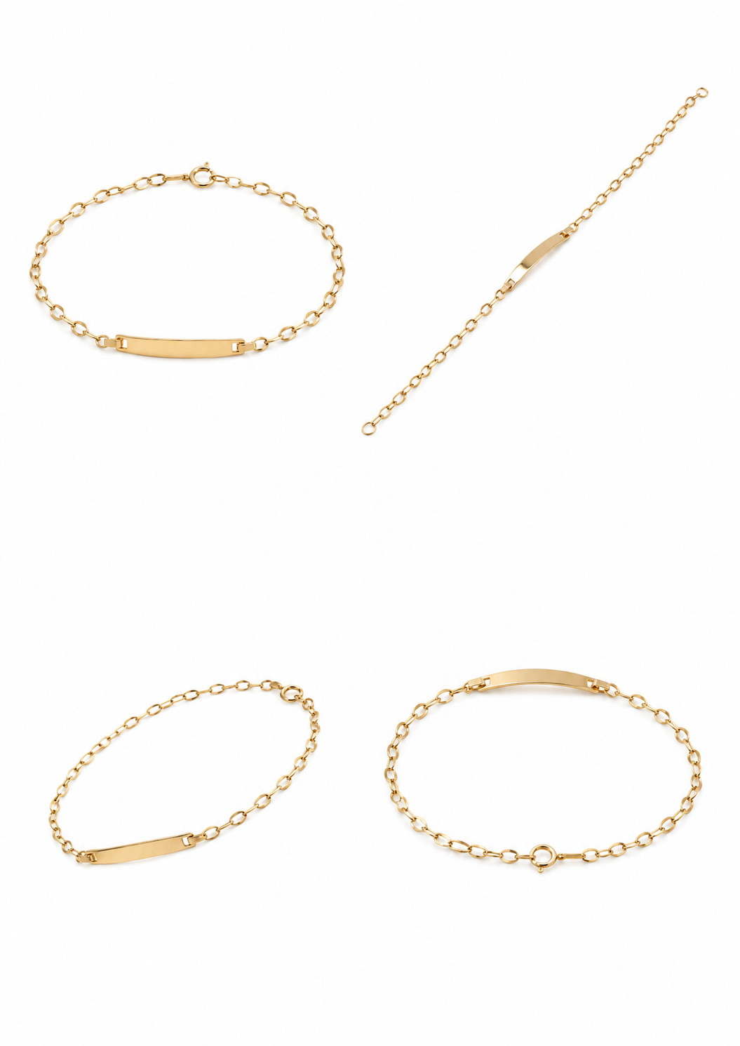 Bracelet pour bébé, gravure incluse, or 18 carats/750, 1,47g