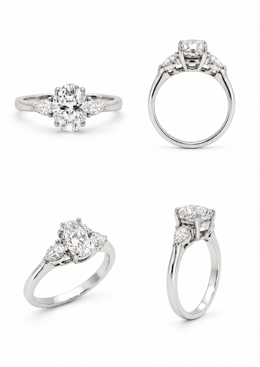 Ovaal geslepen ring 2.02ct