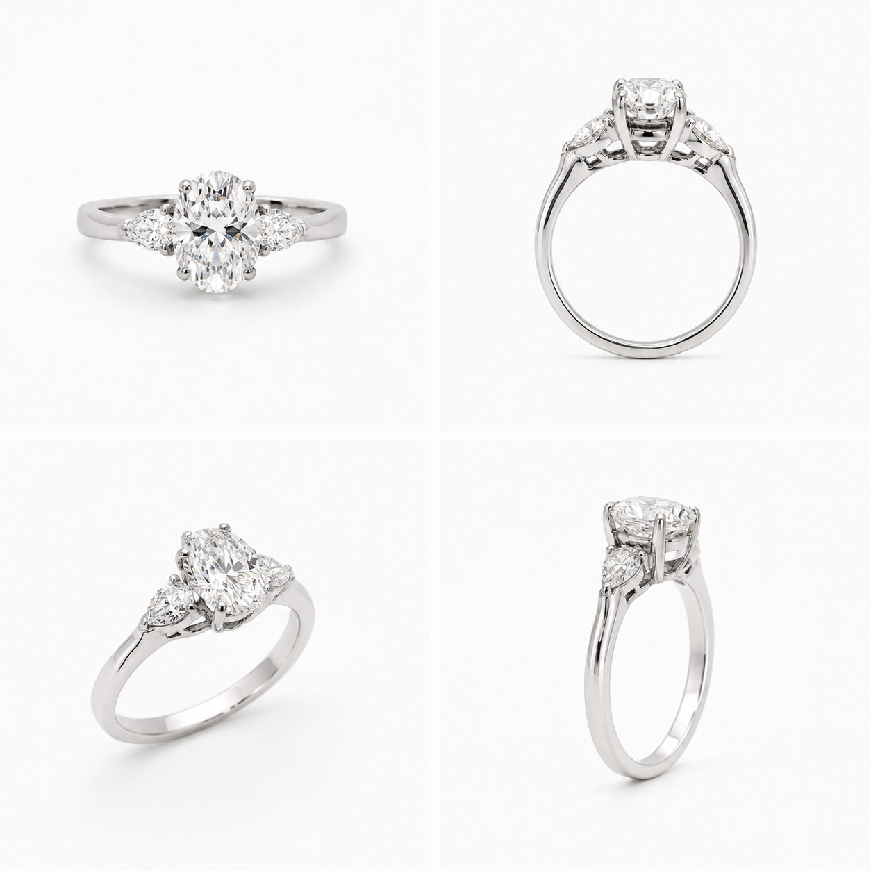 Ovaal geslepen ring 2.02ct