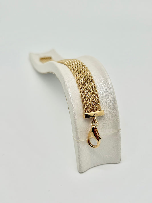 Bracelet in 18-carat/750 yellow gold, 8.12
