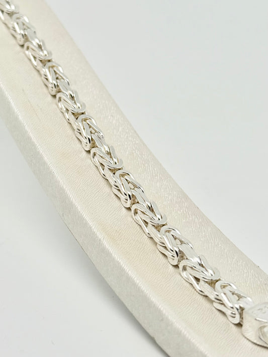 925 zilveren koninklijke mesh armband