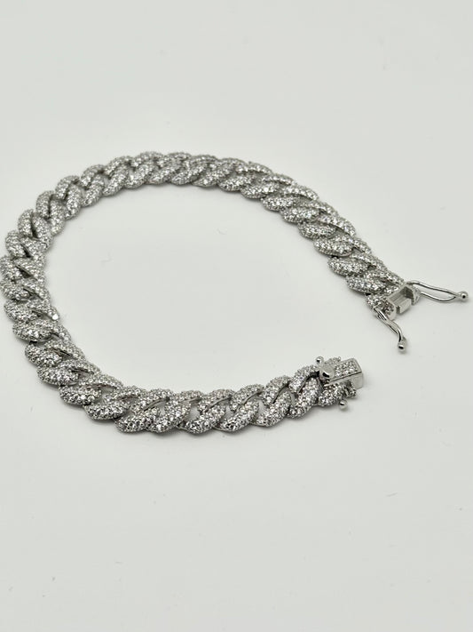 925 Silver Cuban Link Bracelet