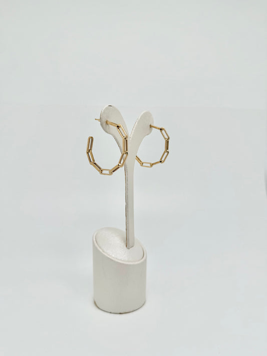 Yellow gold earrings