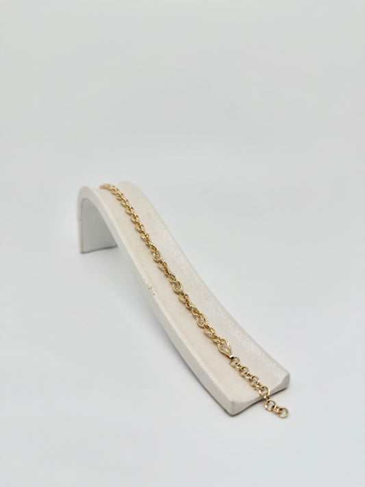Bracelet in 18k/750 yellow gold, 4.72g