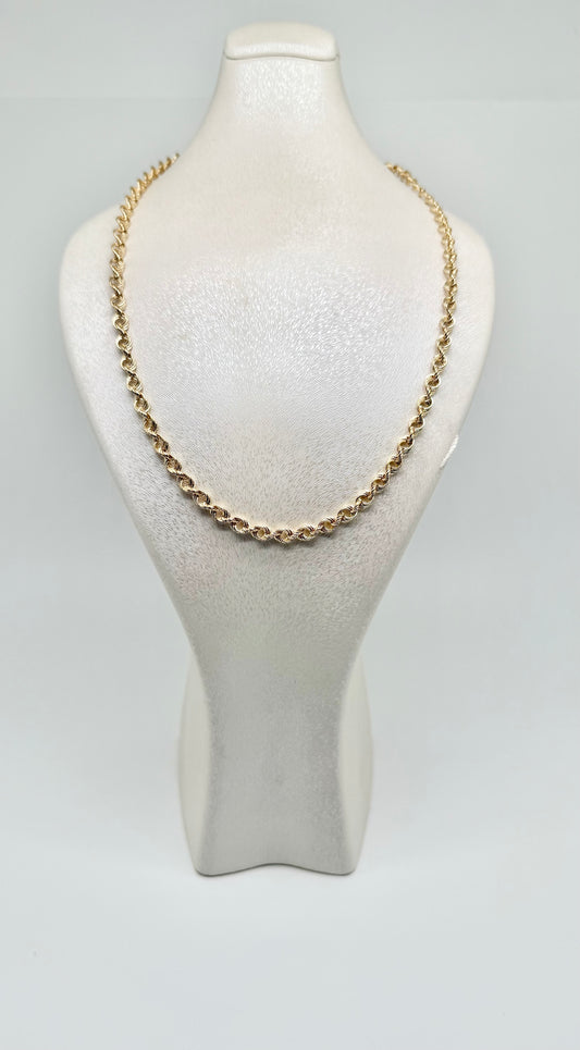 18k/750 yellow gold necklace, 11.69g