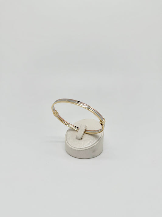 Driekleurige gouden armband