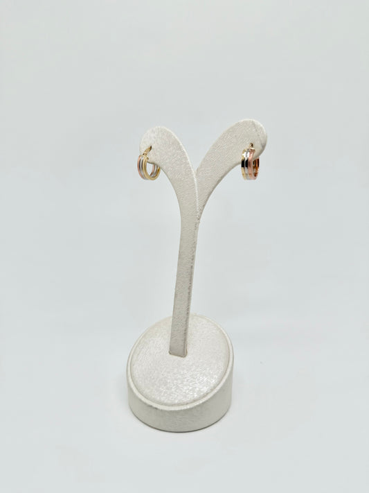tricolor earrings