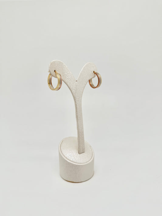 Tricolor earrings