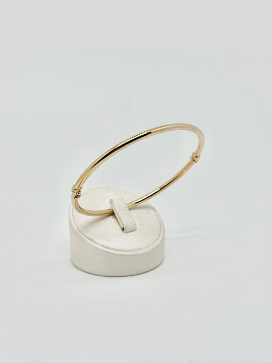 Round yellow gold bracelet