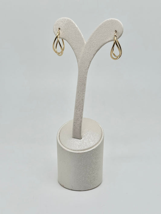 Yellow gold earrings, 18 carat/750, 1.67 g