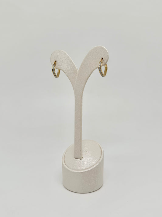Boucles d'oreilles carrées avec strass