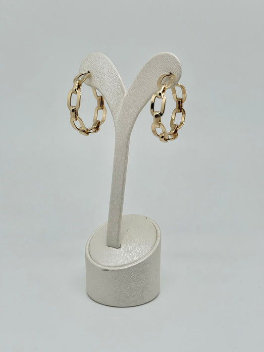 Boucles d'oreilles créoles en or jaune