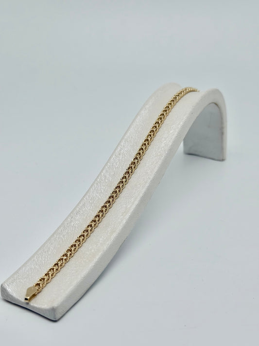 Armband van 18k/750 geelgoud, 3,38 g, verkrijgbaar in verschillende maten