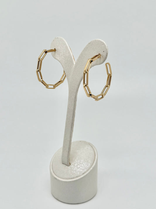 Yellow gold earrings
