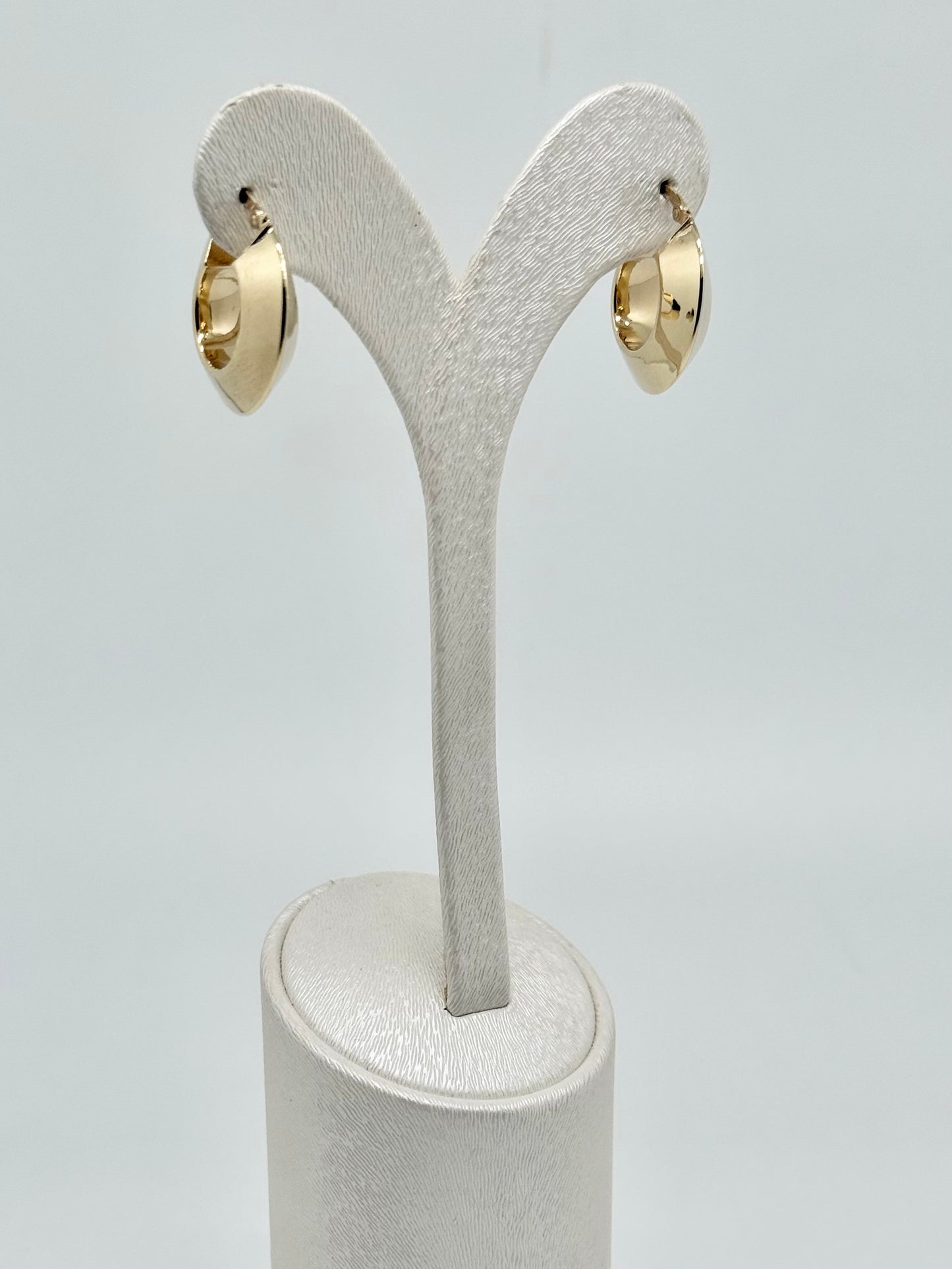 Hoop earrings in yellow gold, 18k/750, 3.27g