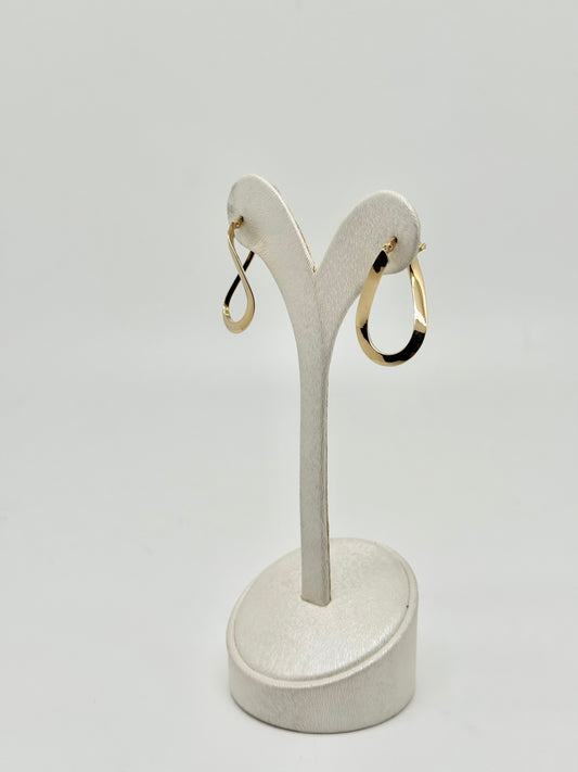 Yellow gold earrings, 18k/750, 1.56 g
