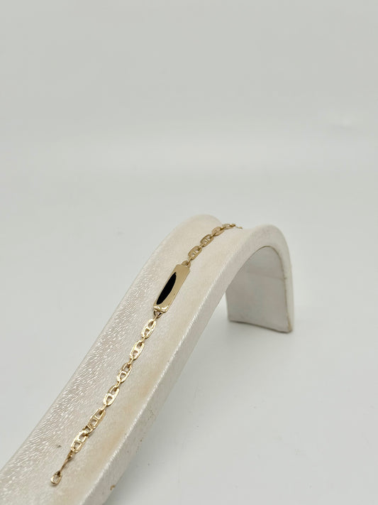 Babyarmband, inclusief gravure, 18k/750 goud, 2,01 g