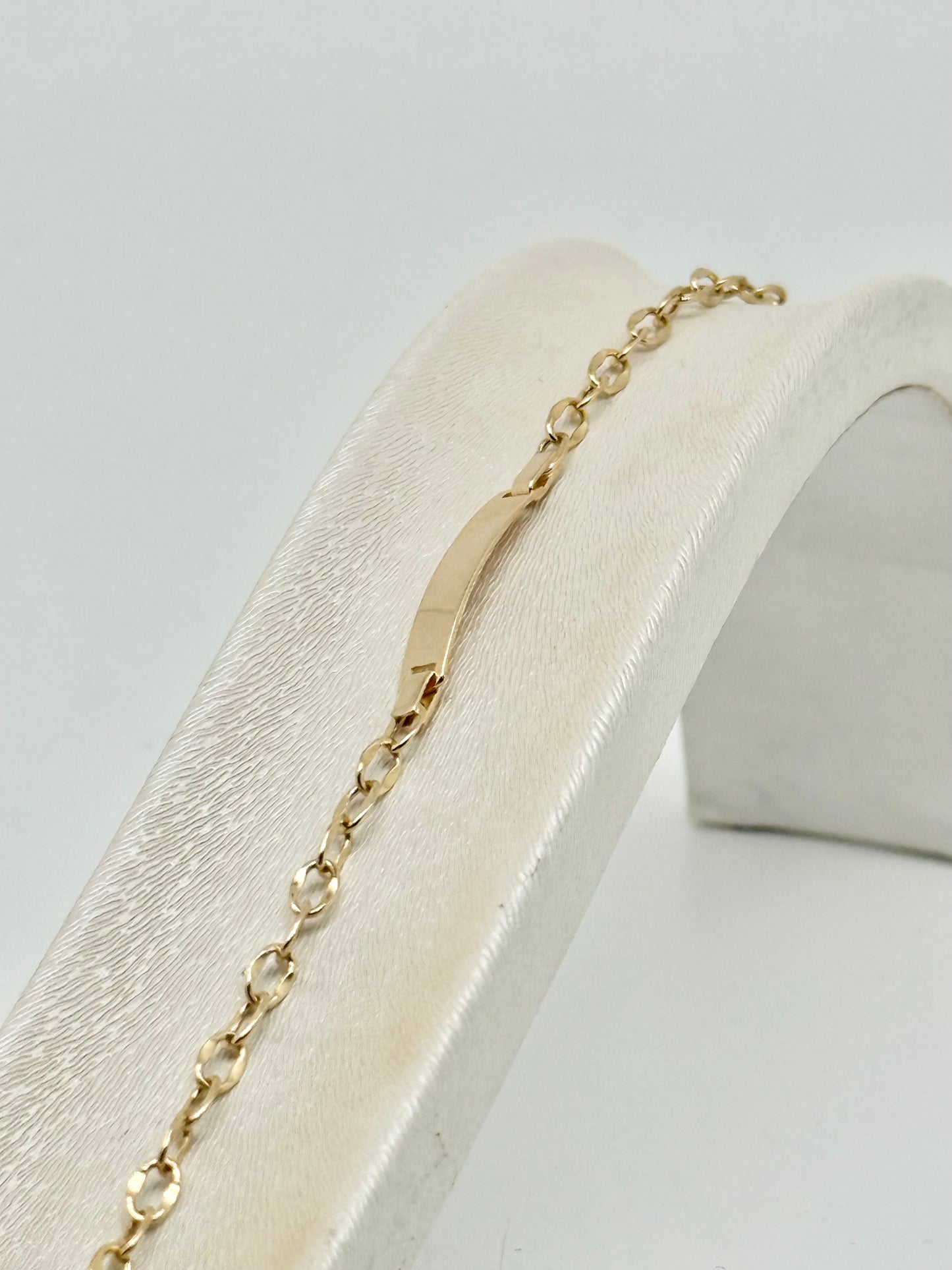 Babyarmband, inclusief gravure, 18k/750 goud, 1,47g