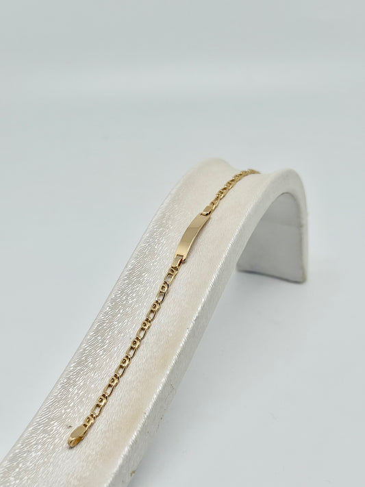 Babyarmband, inclusief gravure, 18k/750 goud, 2.02