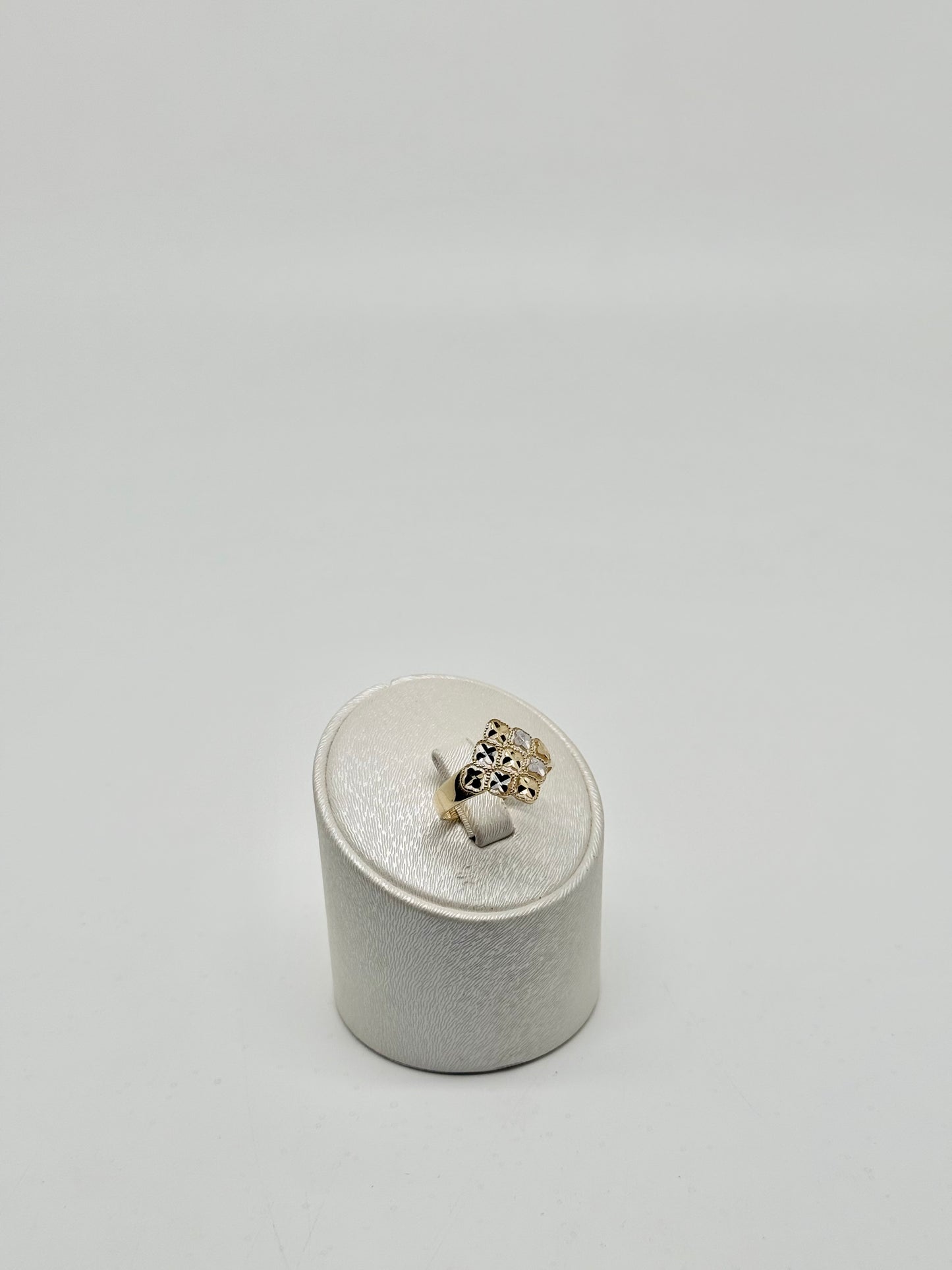 Ring in yellow and white gold, 18 carats/750 