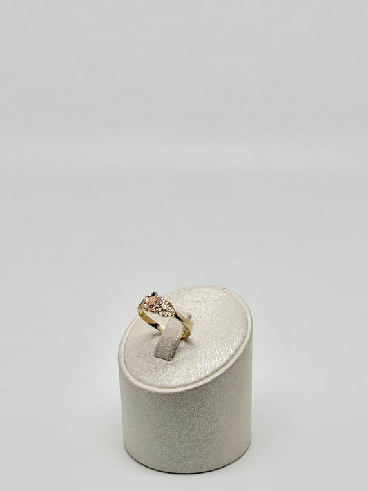 Bague tri-color  ' rose ' 2,09g