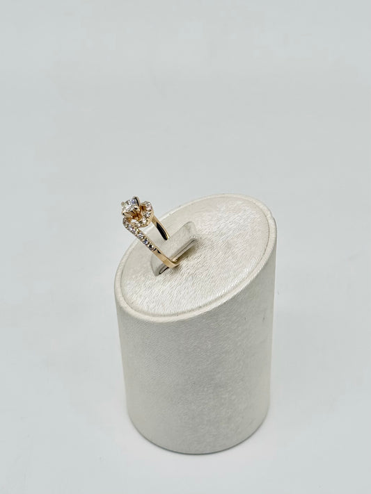 Geelgouden ring - Natuurlijke diamant 0,85 ct Totaal karaatgewicht