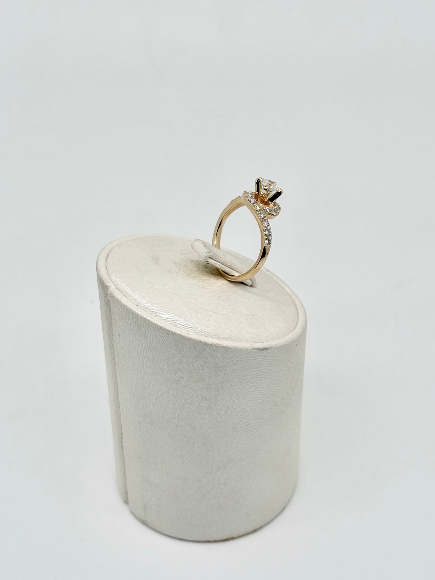 Bague or jaune - Diamant  naturel 0,85ct TCW