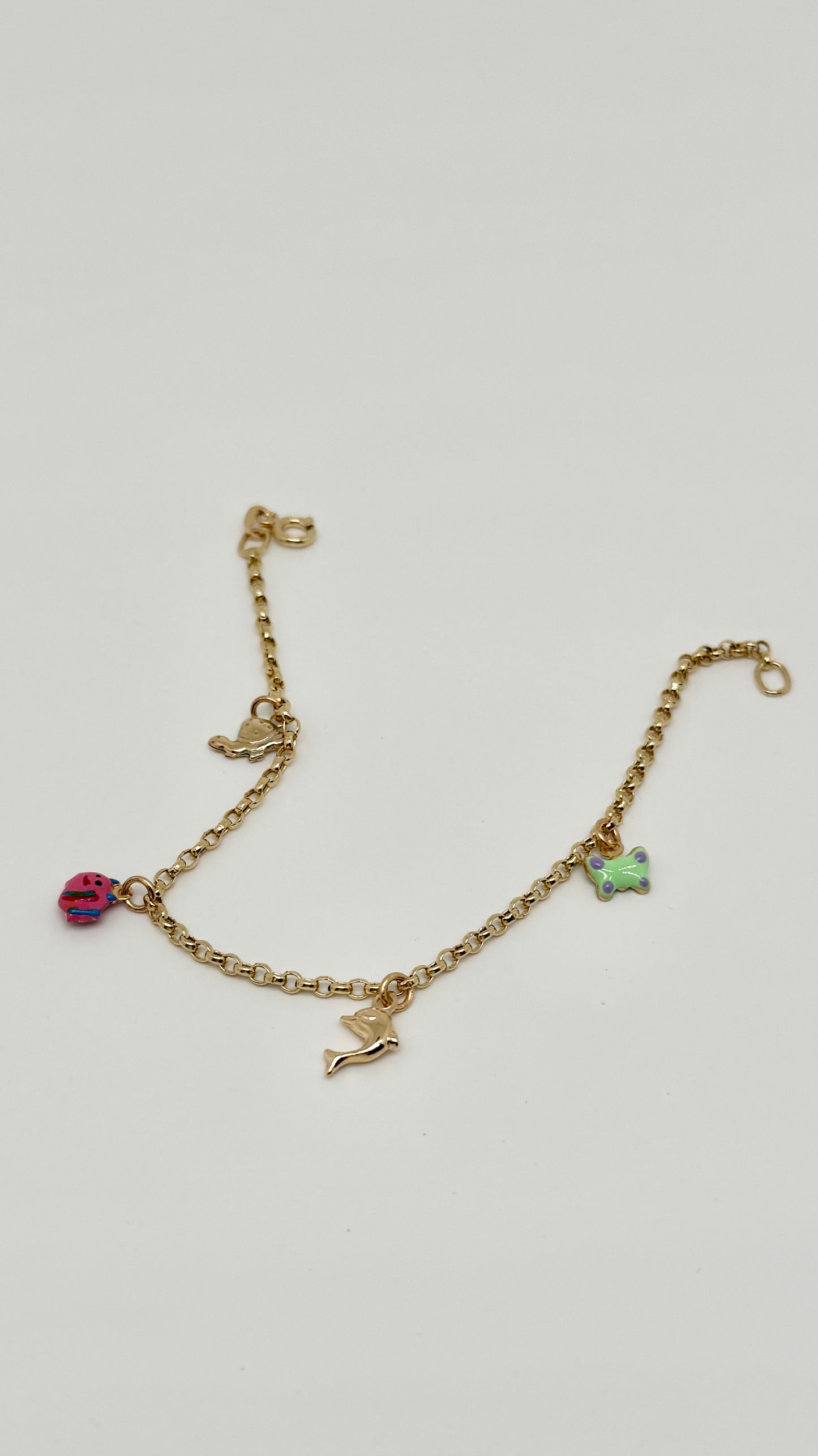 Gouden armband met dierenmotief
