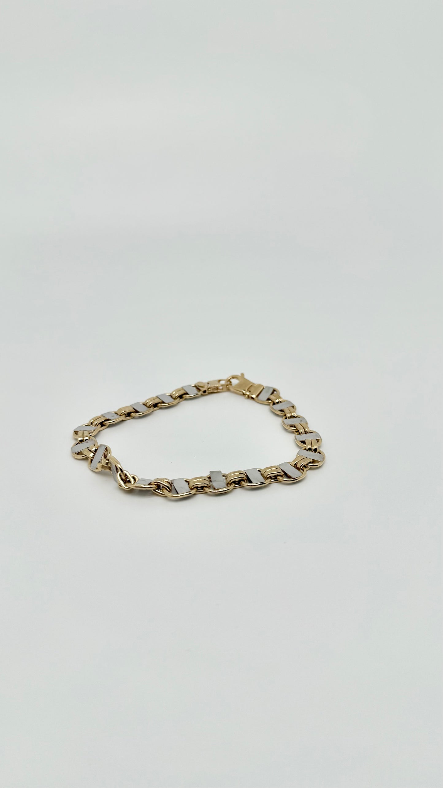 Yellow/white gold bracelet