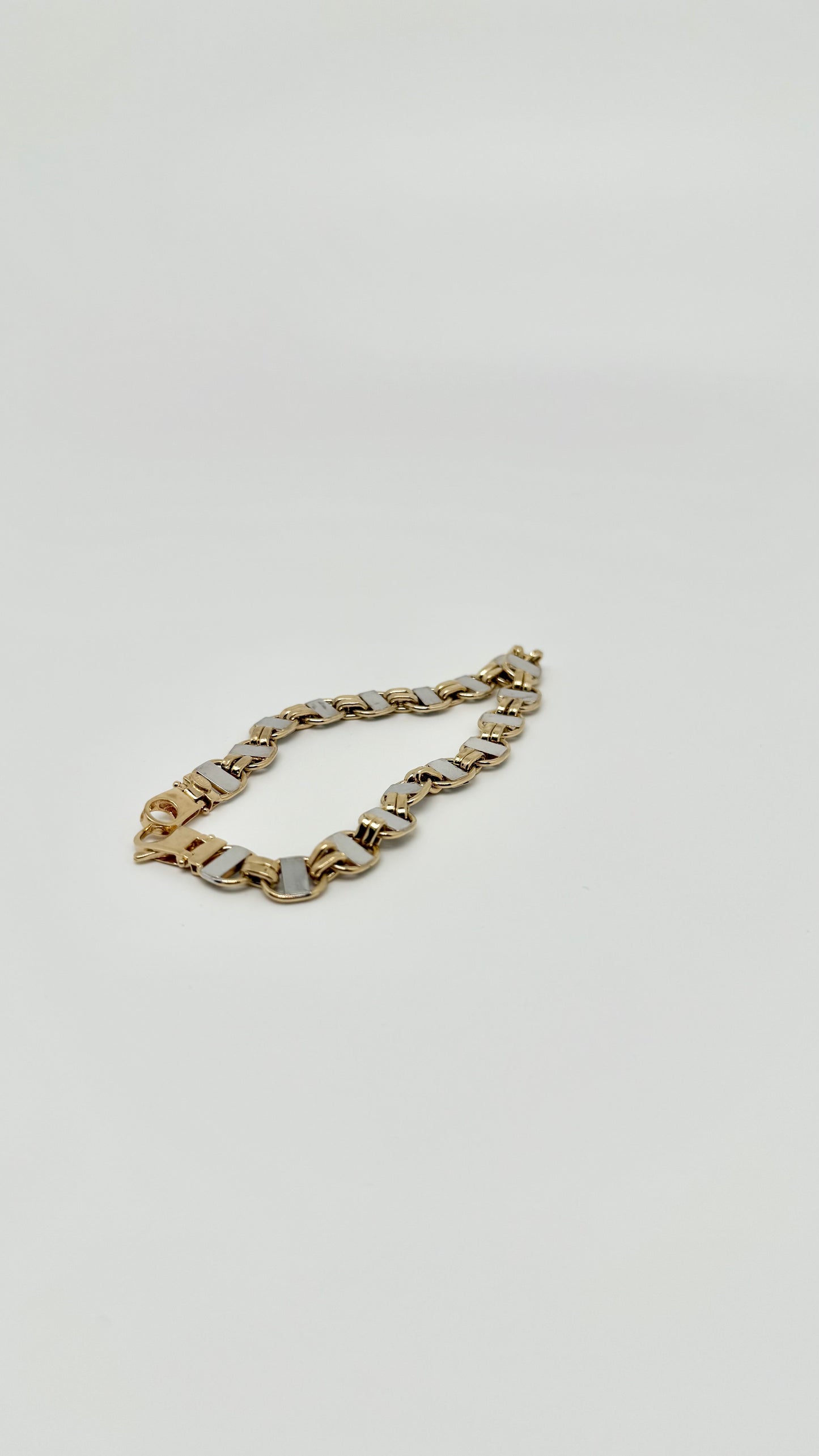 Yellow/white gold bracelet