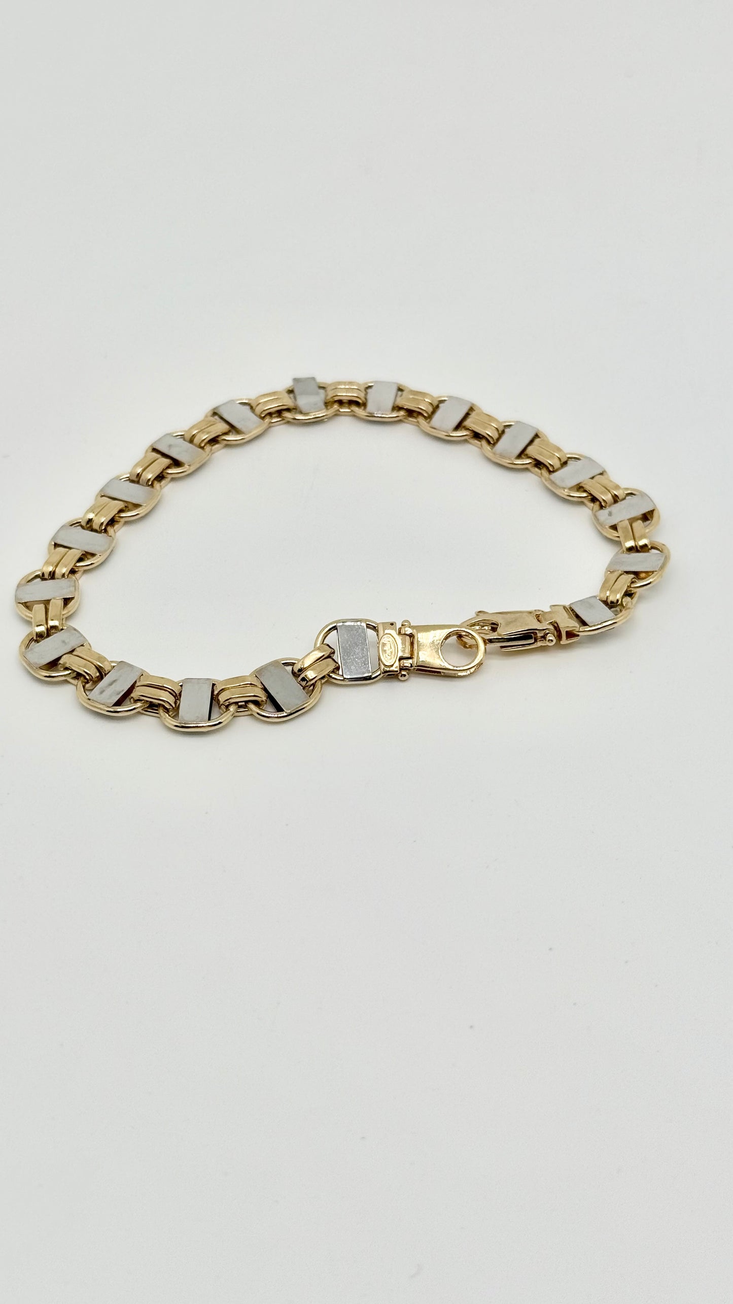 Yellow/white gold bracelet