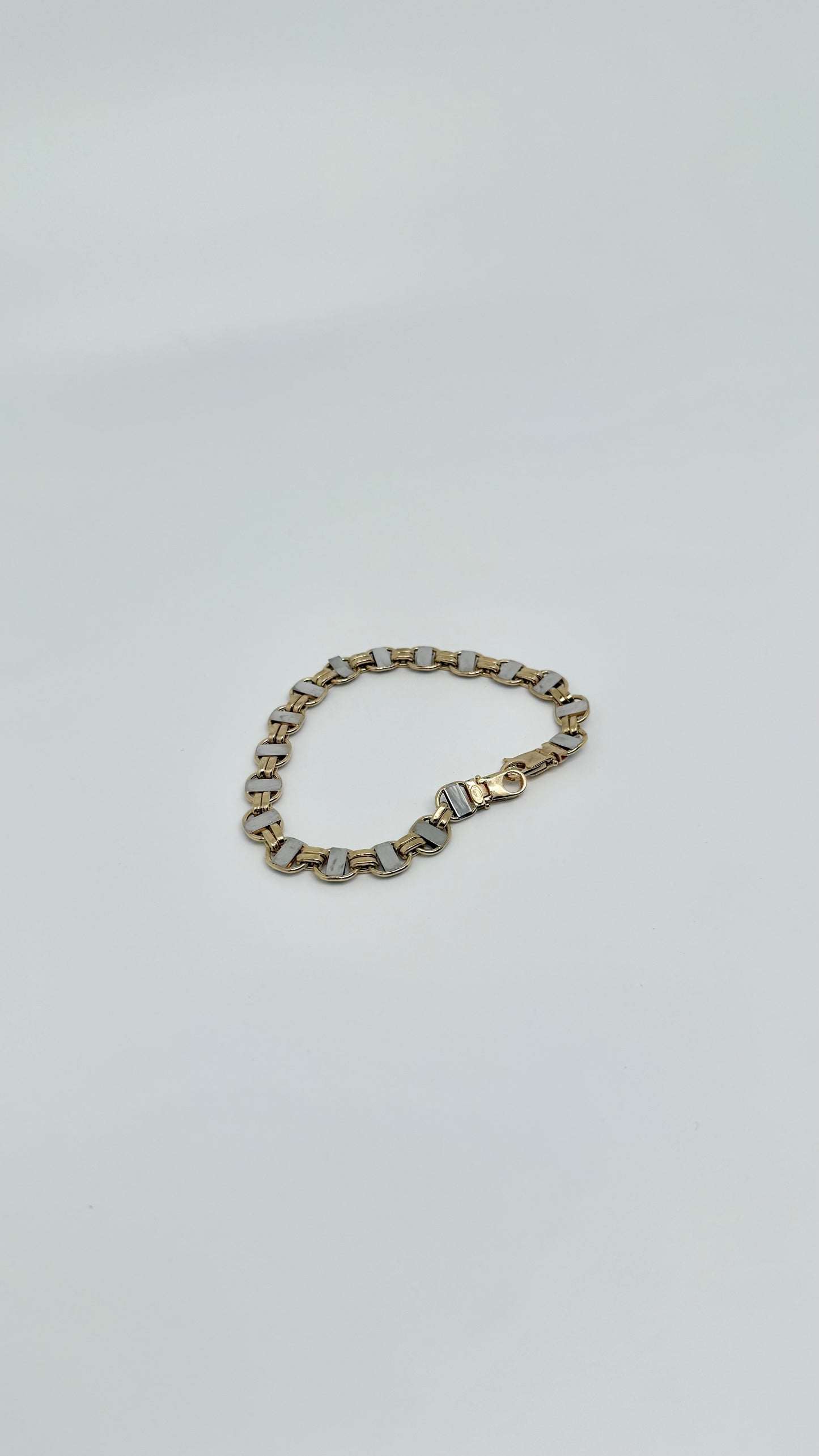 Yellow/white gold bracelet